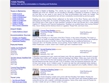 Tablet Screenshot of hotels-reading.co.uk